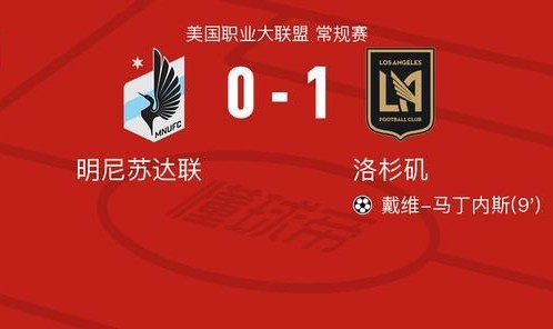 开云官网-洛杉矶1-0明尼苏达联，戴维-马丁内斯一击制胜